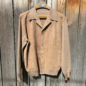 Vintage St. Croix Wool Knit and Ultrasuede Jacket